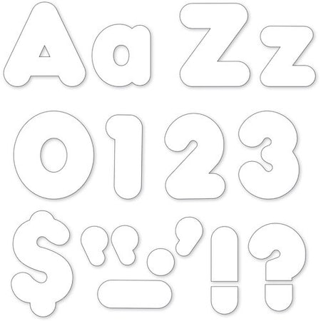 Trend Enterprises Letters, White, Combo Pack, EN/SP, 216, WE TEP79905